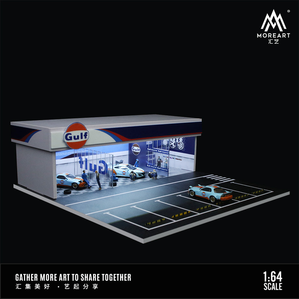 Góc nghiêng diorama Gulf Oil Shop MOREART