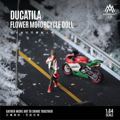 Mô hình Ducati Flower Motorcycle MOREART 1:64 góc nhìn bên hông