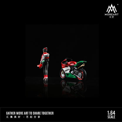 Mô hình Ducati Flower Motorcycle MOREART 1:64 chi tiết bình xăng