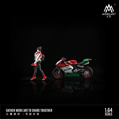 Mô hình Ducati Flower Motorcycle MOREART 1:64 cận cảnh bánh xe
