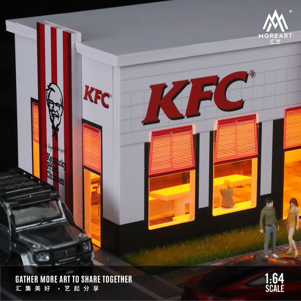 Mô hình diorama KFC Restaurant MOREART 1:64 toàn cảnh