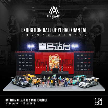 Mô hình diorama Booth MoreArt góc trước