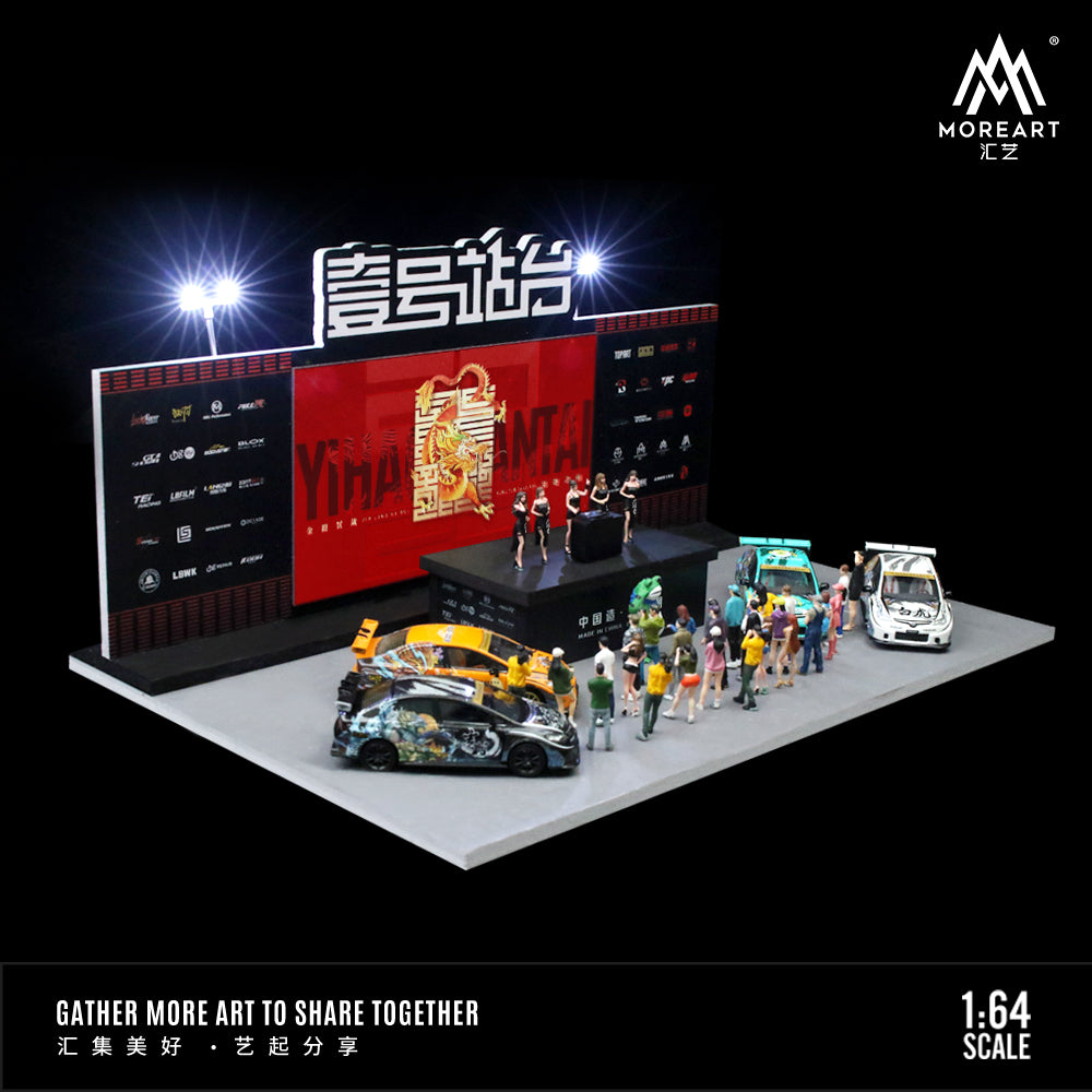 Diorama Booth tỉ lệ 1:64 nhìn từ trên xuống