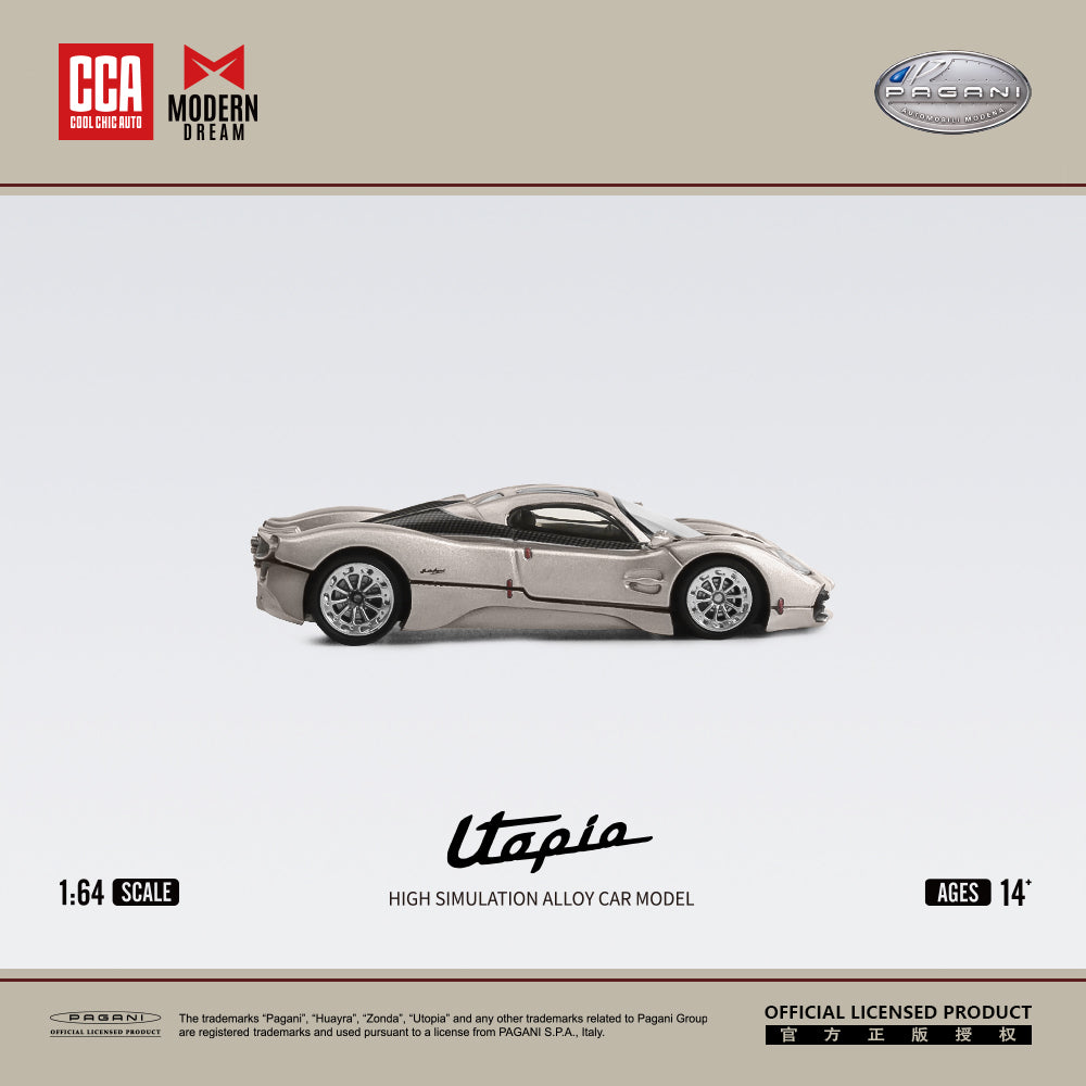 Góc nghiêng xe Pagani Utopia Champagne Gold