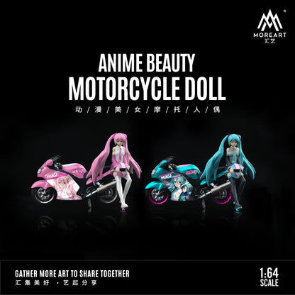 Hộp đựng mô hình Anime Girl Motorcycle Blue của MoreArt
