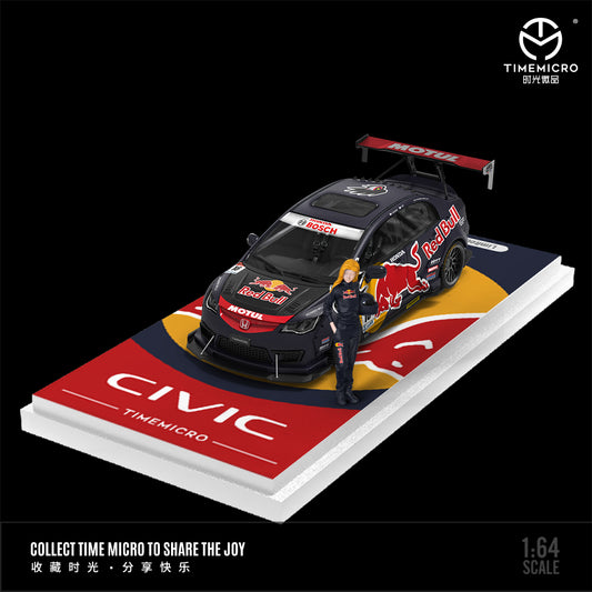 Góc trước xe Honda Civic Red Bull-Doll