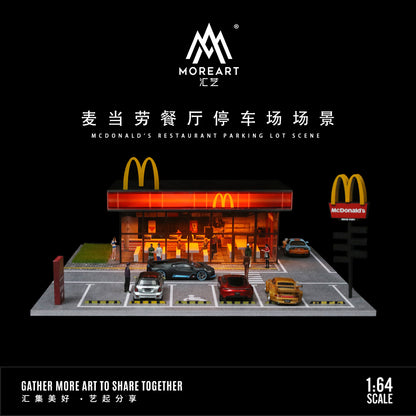 Mô hình diorama McDonald's Parking góc tổng thể