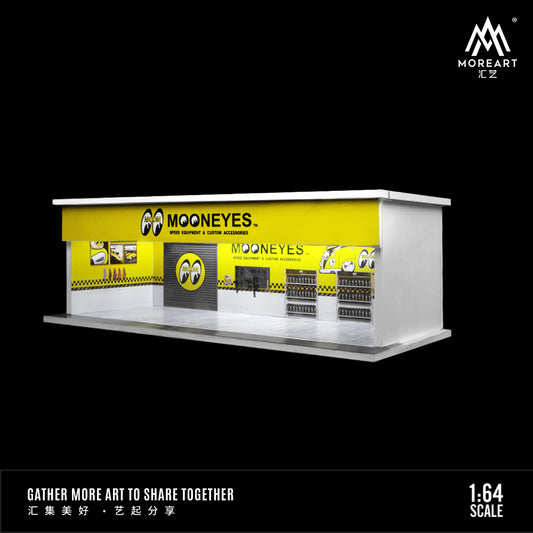 [ĐÃ PHÁT HÀNH] Mô hình diorama MOREART 1:64 Moon Eye Repair Shop Lighted Assembly Scene MO914111