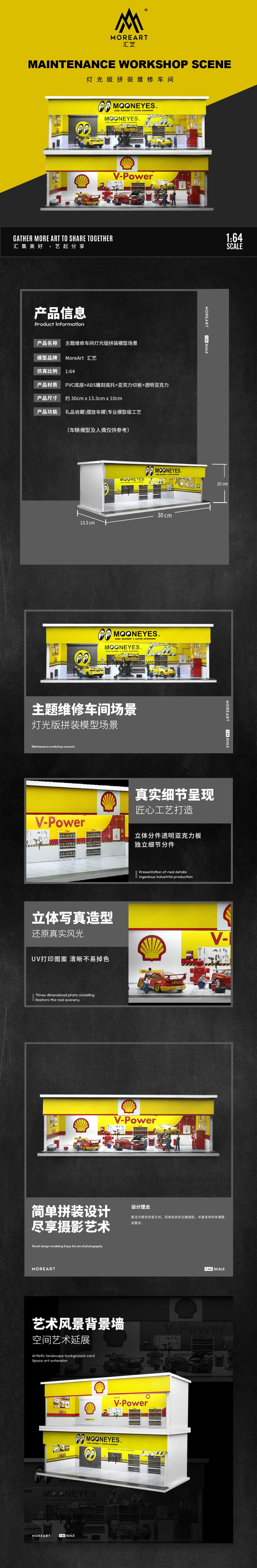 Diorama Shell Repair Shop 1:64 Moreart