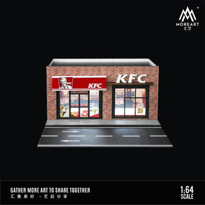Mô hình diorama KFC MoreArt 1:64 góc tổng thể