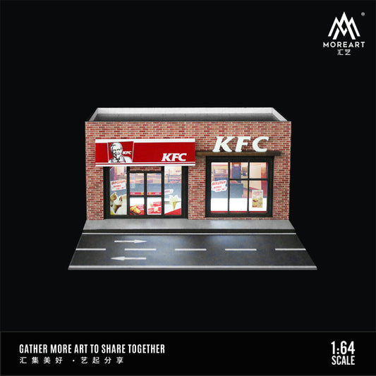Mô hình diorama KFC MoreArt 1:64 góc tổng thể