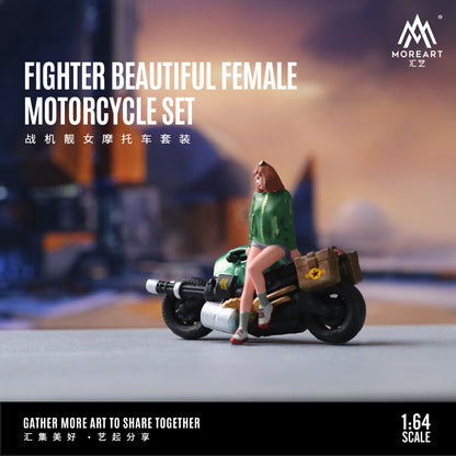 Toàn cảnh diorama máy bay chiến đấu và xe máy