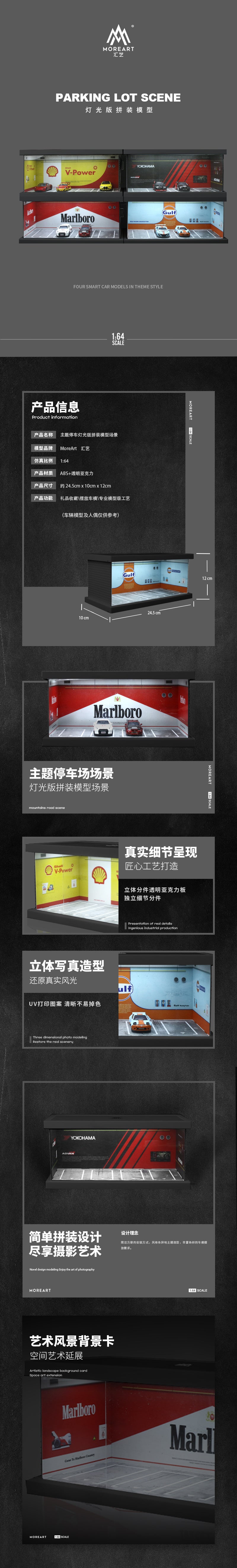 Diorama Marlboro Four-Car nhìn từ trên cao