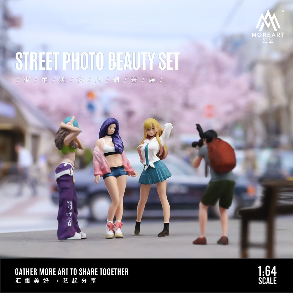 Mô hình diorama Street Style Beauty Doll Set 1:64 MoreArt