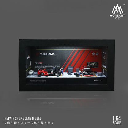 Tổng quan diorama Advan Repair Shop tỉ lệ 1:64