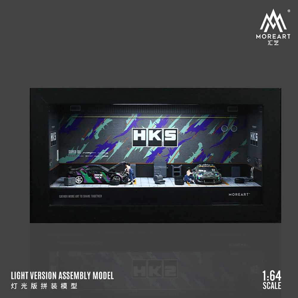 Toàn cảnh diorama Hks Repair Shop tỉ lệ 1:64