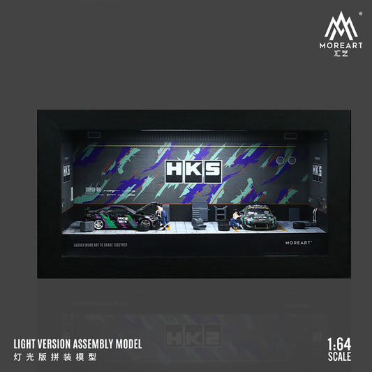 Toàn cảnh diorama Hks Repair Shop tỉ lệ 1:64