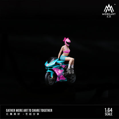 Chi tiết búp bê trong diorama Motorcycle Girl