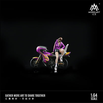Mô hình diorama MOREART 1:64 Bosozoku Motorcycle tổng thể