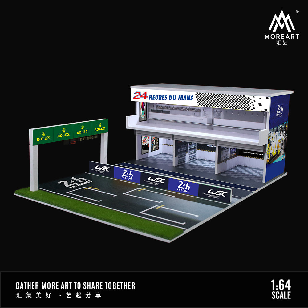 Mô hình xe đua trên diorama Le Mans