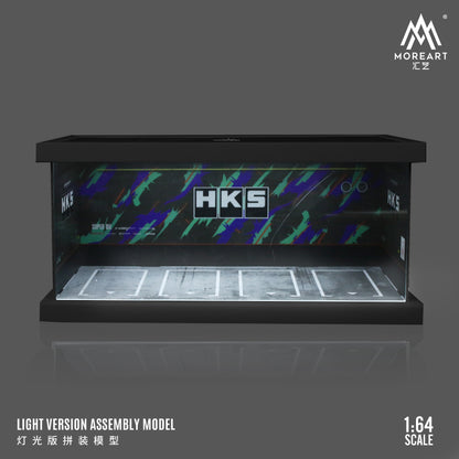 Góc tổng quan diorama HKS Four-Car Assembly Scene