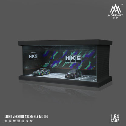 Diorama HKS Four-Car Assembly Scene cận cảnh