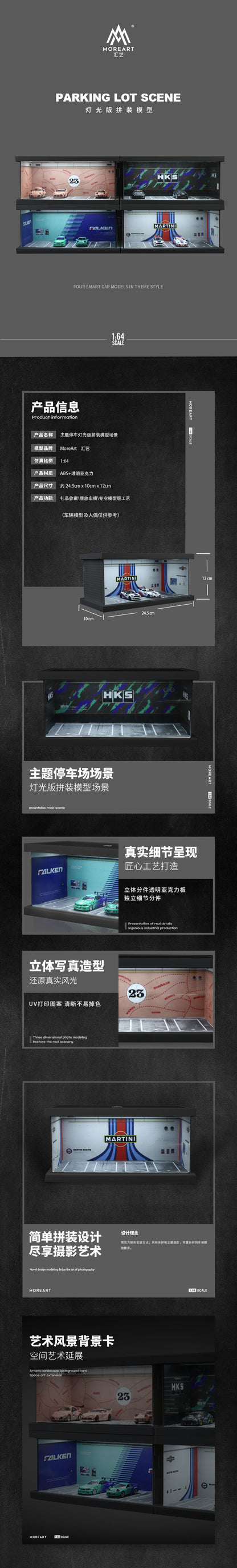 Chi tiết các xe trong diorama HKS Four-Car Assembly Scene