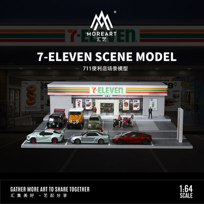 Mô hình diorama 7-Eleven MoreArt góc tổng quan