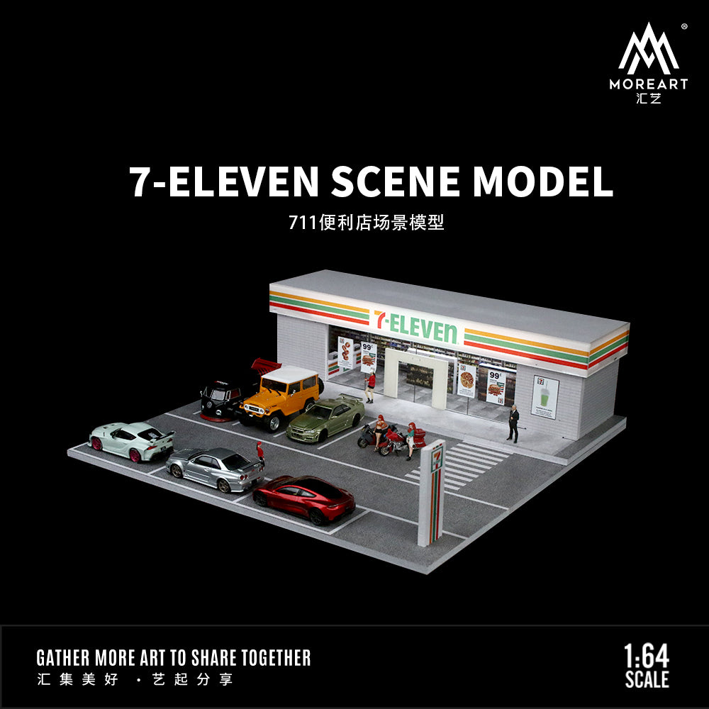 Mô hình 7-Eleven MoreArt nhìn từ trên xuống