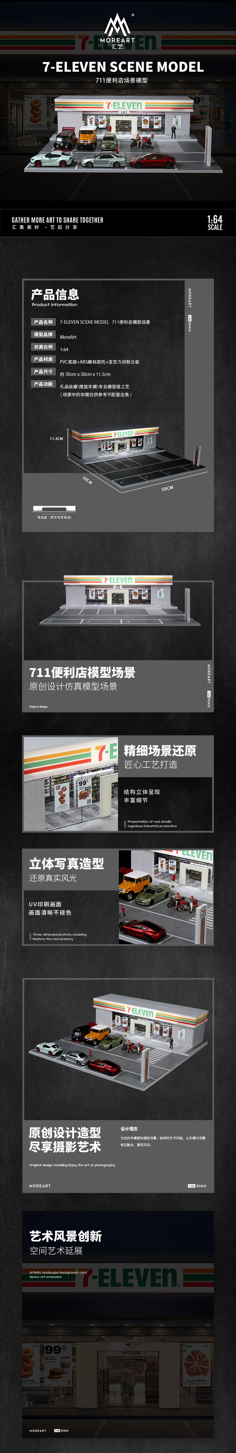 Toàn cảnh diorama 7-Eleven MoreArt