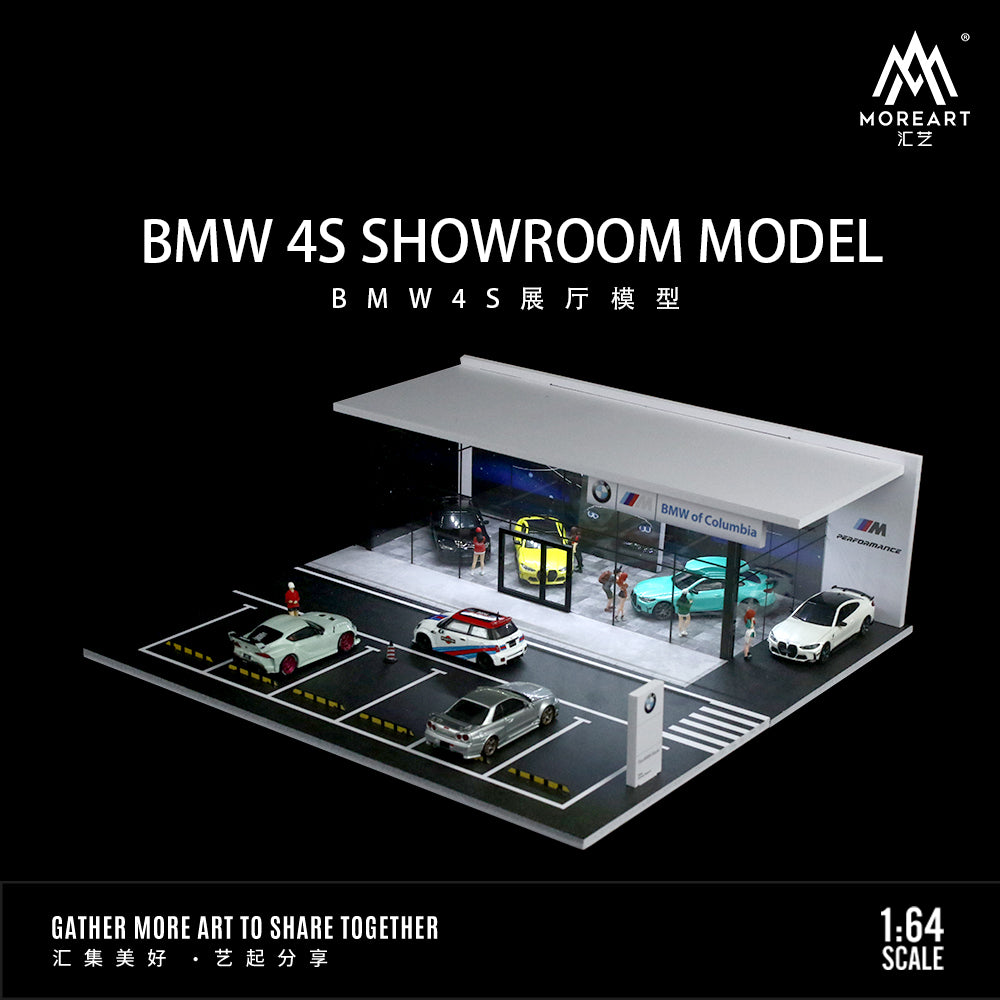 Mặt trước diorama BMW 4S Showroom
