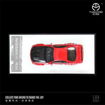 Nissan GTR 34 Red Livery góc nghiêng