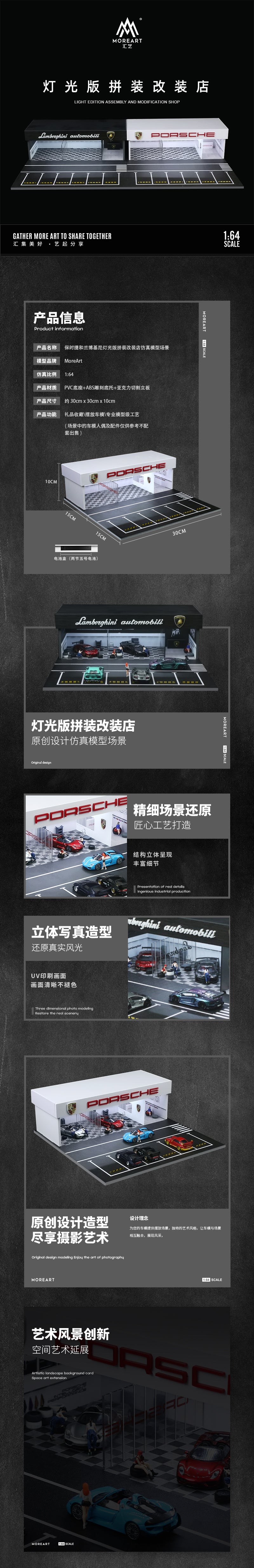 Toàn cảnh diorama Lamborghini Shop