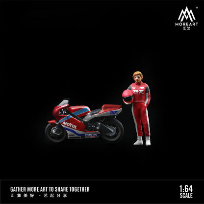 Hình ảnh tay đua và xe đua Honda Racing tỉ lệ 1:64