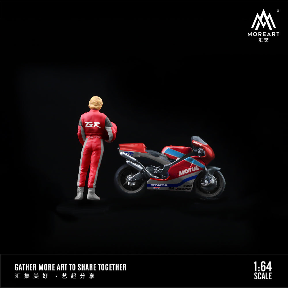Người lái xe Honda Racing Red