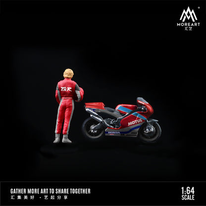 Người lái xe Honda Racing Red