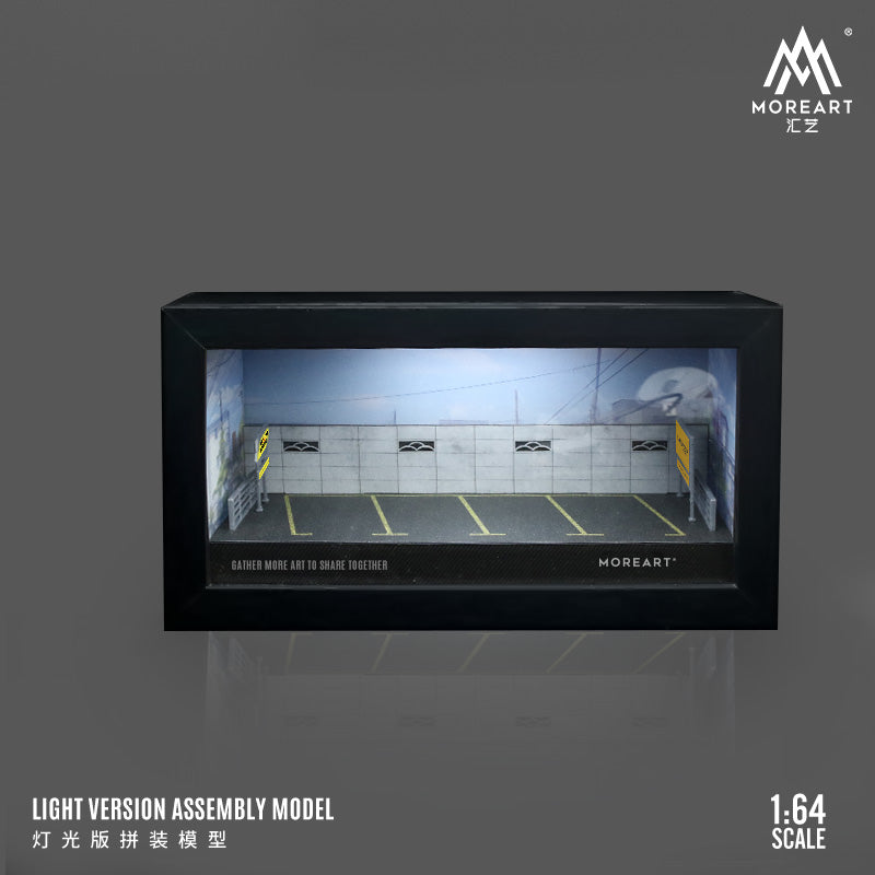 Diorama Parking Lot B-style MoreArt 1:64