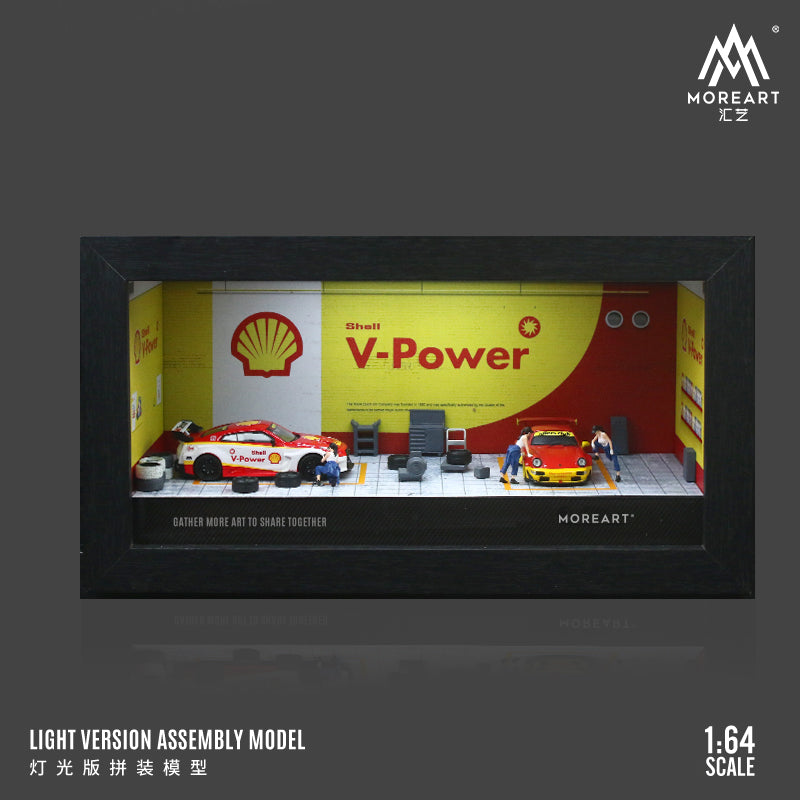 Mặt tiền diorama MOREART Shell Oil 1:64