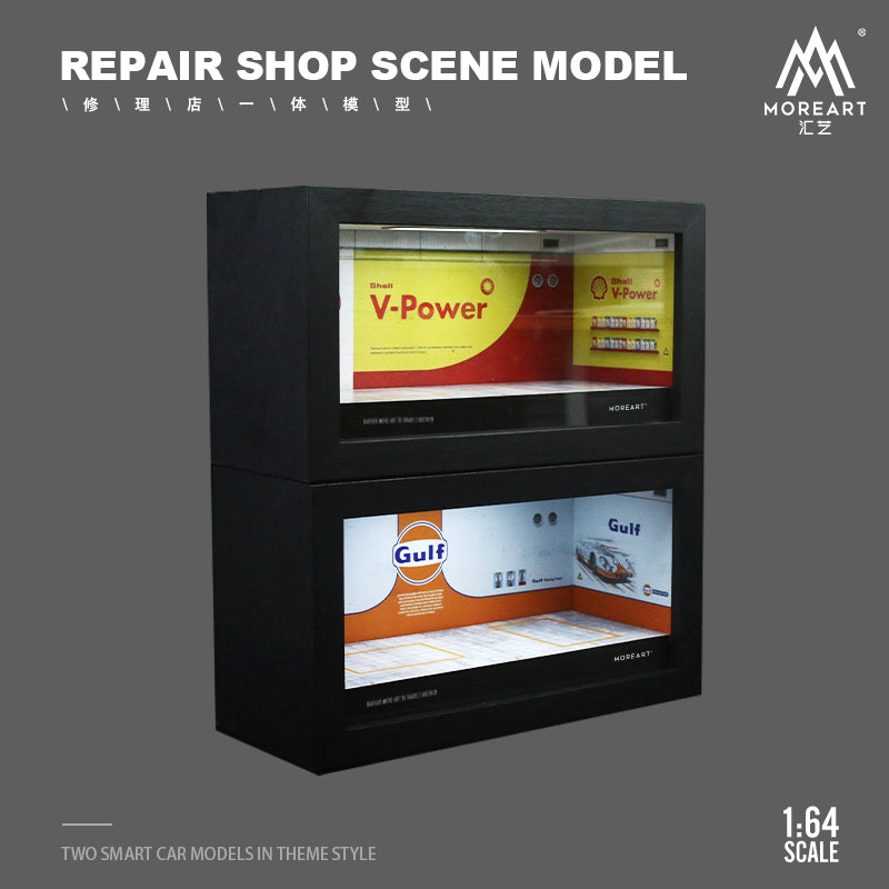 Chi tiết diorama MOREART Shell Oil 1:64