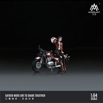 Mô hình diorama Triumph Bobber 1200CC MOREART cận cảnh
