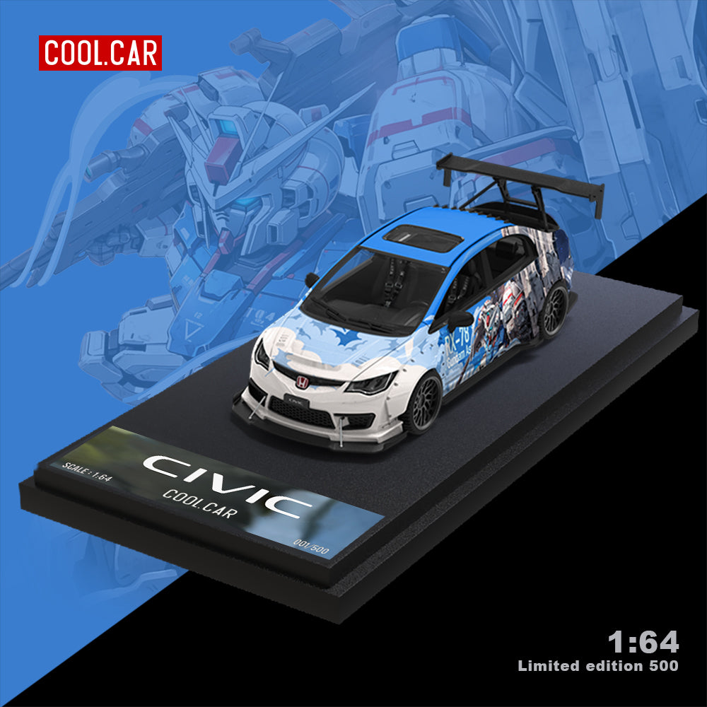 Góc trước xe Honda Civic độ Blue Mecha của Cool Car