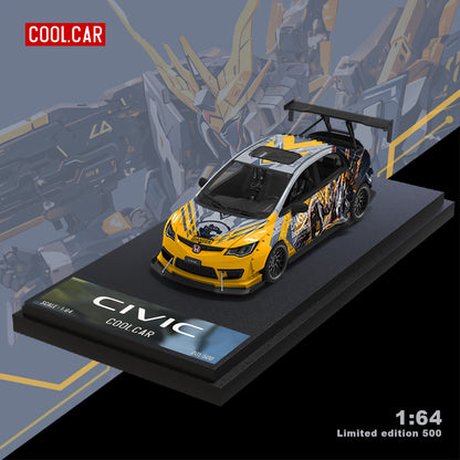 Góc trước xe Honda Civic độ Gray Mecha của Cool Car