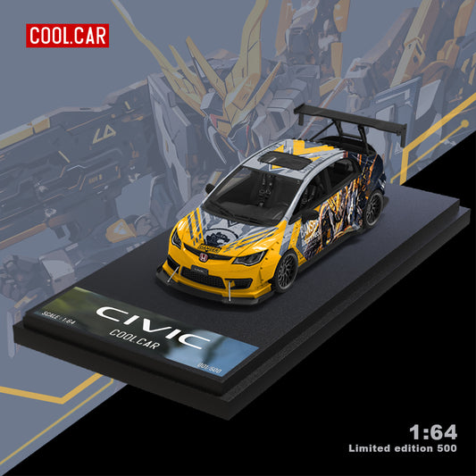 Góc trước xe Honda Civic độ Gray Mecha của Cool Car