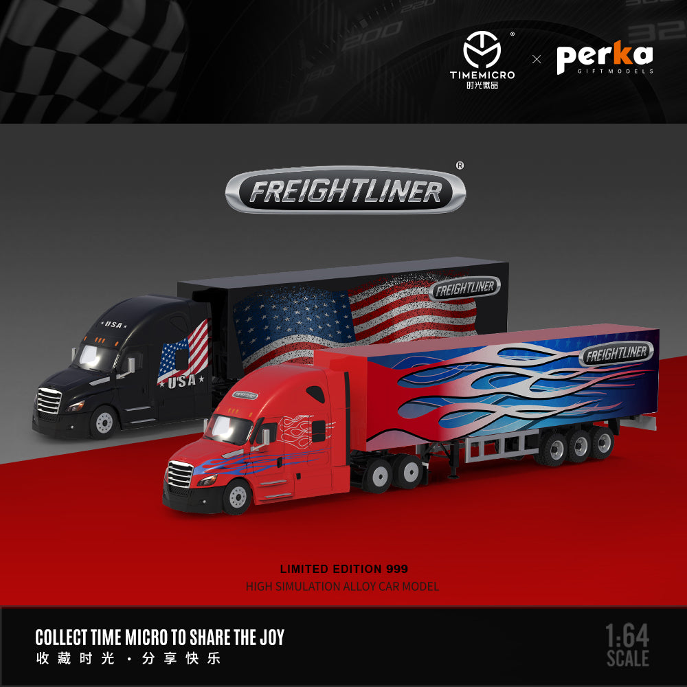 Tổng quan xe Container Freightliner American Time Micro 1:64