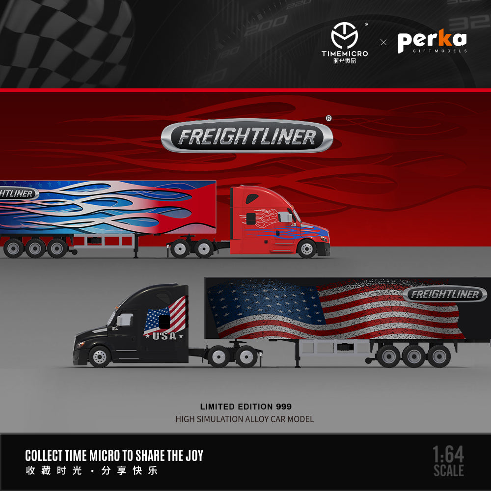 Vỏ hộp xe Container Freightliner American Time Micro 1:64