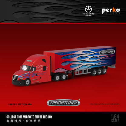 Mặt trước xe Container Freightliner Flame Paint Time Micro 1:64