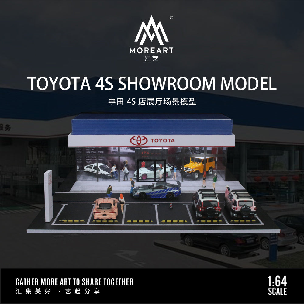 Tổng quan diorama Toyota 4S Store MoreArt 1:64