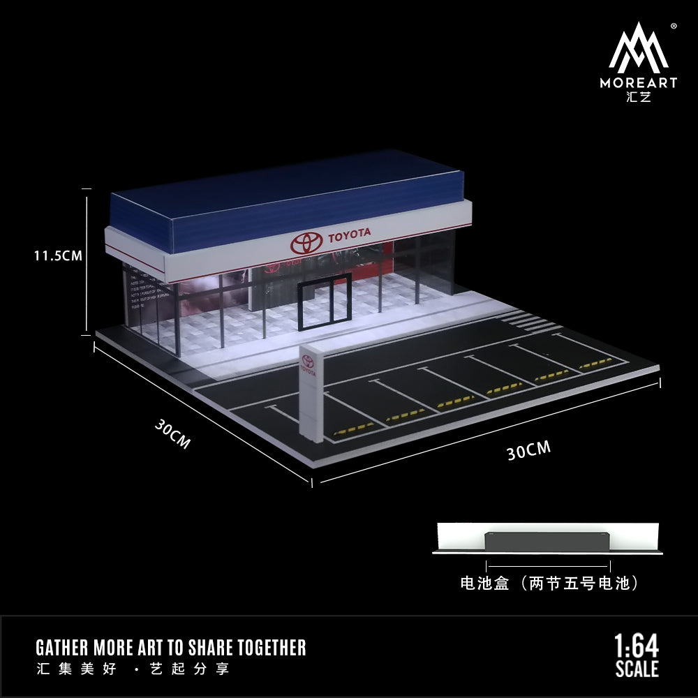 Bao bì diorama Toyota 4S Store MoreArt