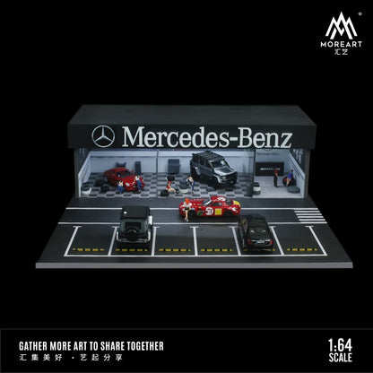 Diorama Mercedes-Benz Shop Lighting MoreArt 1:64