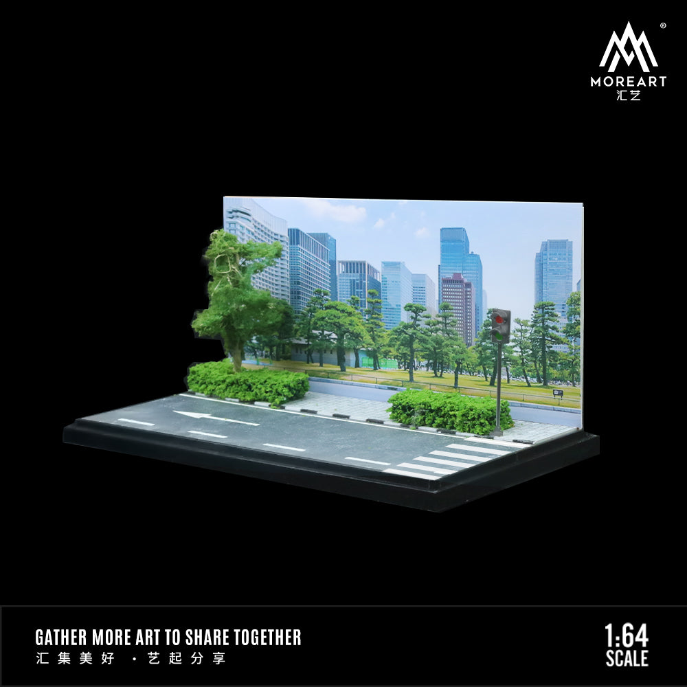 Vỏ hộp diorama City Park Highway Scene